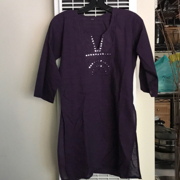 NWT Purple Ethnic Indian Tunic -never worn! - Picture 2 of 3